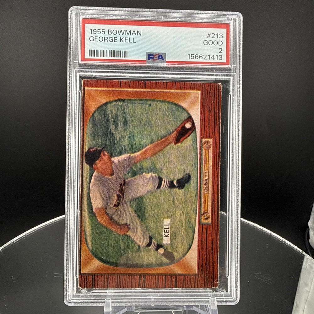 1955 Bowman #213‎ George Kell White Sox HOF PSA 2 - Vintage